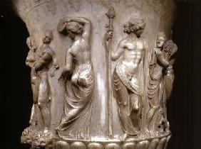 The Borghese Crater or Vase, detail of relief depicting Dionysus and his maenads, Greek,Neo-Attic late 2nd c