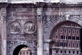 Detail from the Arch of Constantine built in A