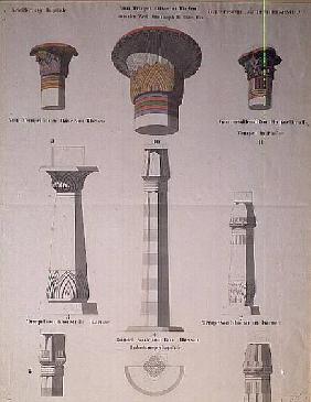Egyptian order of columnsstudy 1865