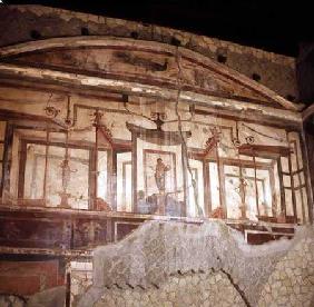 Fresco from a house damaged in AD 79 1st centur