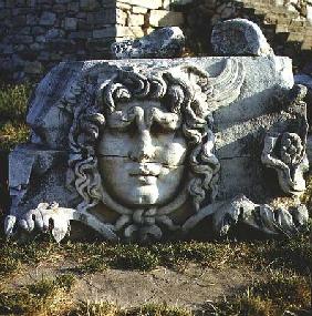 Head of Medusa, from a frieze on the Temple of Apollo, Didyma,Turkey c.300 BC