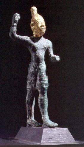 Idol of the storm god Baalfrom Syria Bronze Age