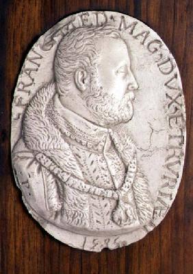 Medallion bearing the portrait of Francesco de' MediciDuke of Florence (1541-87) (who founded a Maio 1585