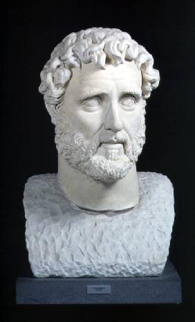 Portrait bust of Emperor Antoninus Pius (86-161) from the Baths of CaracallaRome c.140