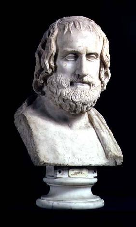 Portrait bust of Euripides (c.480-406 BC) copy of Gr