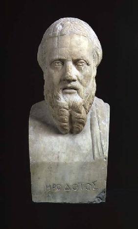 Portrait bust of Herodotus (c.485-425 BC) copy of Gr