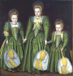 Princess Elizabeth, 2nd daughter of Charles I, at the ages of 3 5 and 6