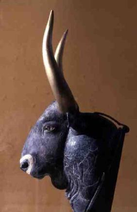 Rhyton in the shape of a bull's head, from Knossos,Minoan 1700-1400