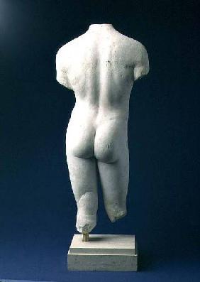 Roman male torso of a youthful figure after a Po