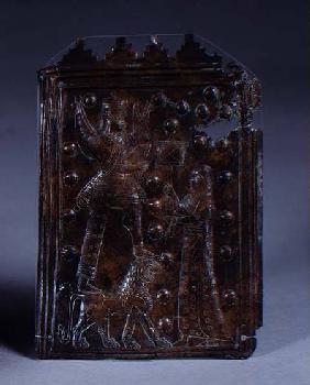 Votive plaque with engraved decoration c.800-700