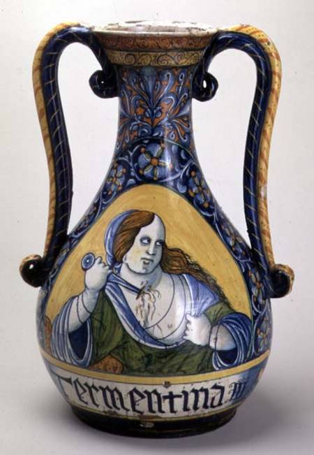 Vase, depicting Lucretia, Abruzzo von Anonymous