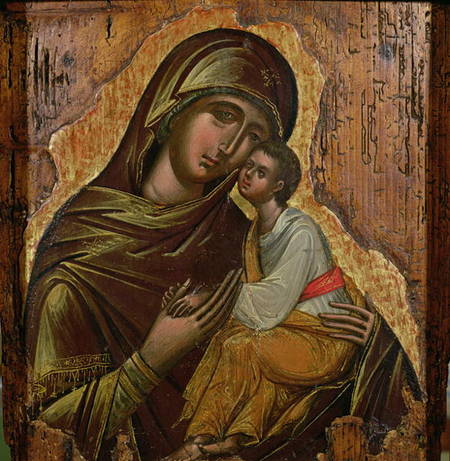 Virgin of TendernessGreek icon from Crete von Anonymous
