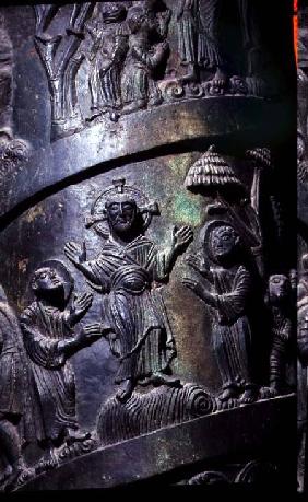 Healing the Blind, detail from the Column of Christ c.1020