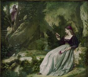 Petrarca,  Laura in Vaucluse