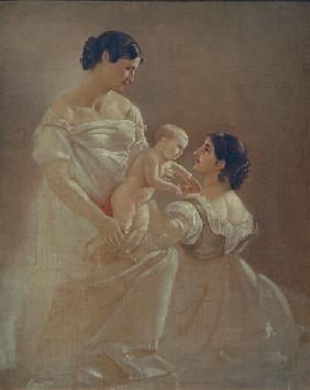 Zwei Frauen mit Kind