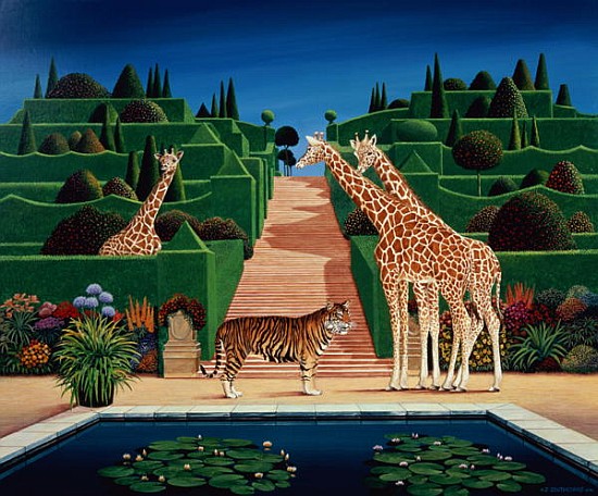 Animal Garden, 1980 (acrylic on board)  von Anthony  Southcombe
