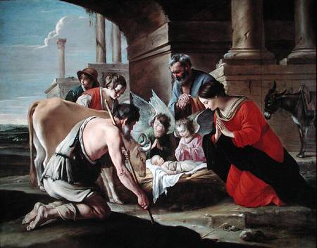 The Adoration of the Shepherds von Antoine and Louis  & Mathieu Le Nain