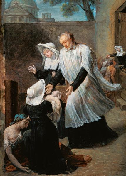 St. Vincent de Paul Helping the Plague-Ridden