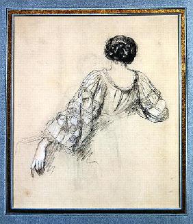 Back of a Young Woman (study for ''La Malaria'')