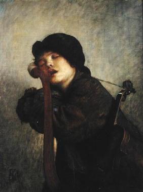 The Little Violinist Sleeping 1883