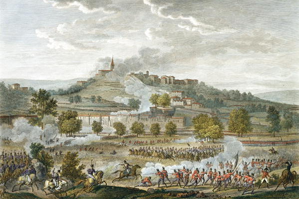 The Battle of Montebello and Casteggio, 20 Prairial, Year 8 (9 June 1800) engraved by Jean Duplessi- von Antoine Charles Horace Vernet