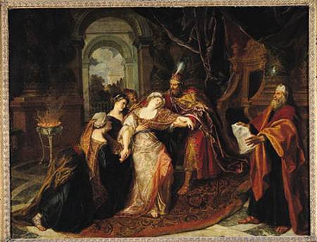 Esther before Ahasuerus von Antoine Coypel