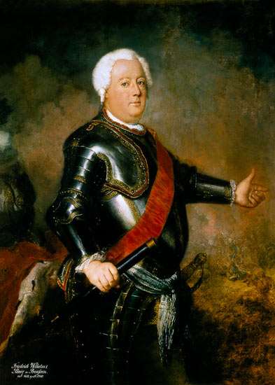 Friedrich Wilhelm I., König von Preussen von Antoine Pesne