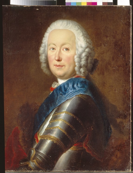 General Georg Detlev von Flemming (1699-1771), Schatzmeister von Litauen von Antoine Pesne