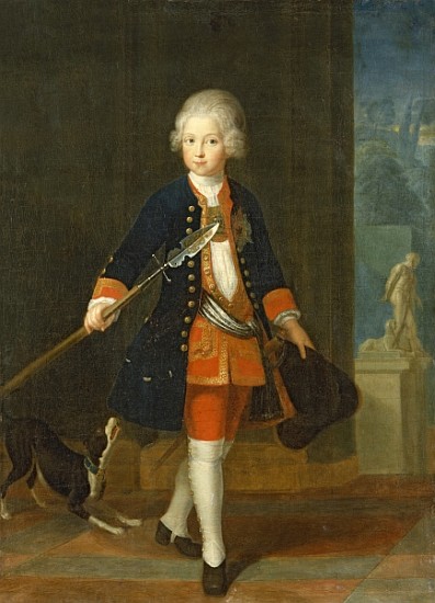 The Crown Prince Frederick II in his Corps de Cadets (uniform of the Kings Regiment), von Antoine Pesne
