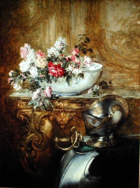Still Life of a Bowl of Flowers von Antoine Vollon
