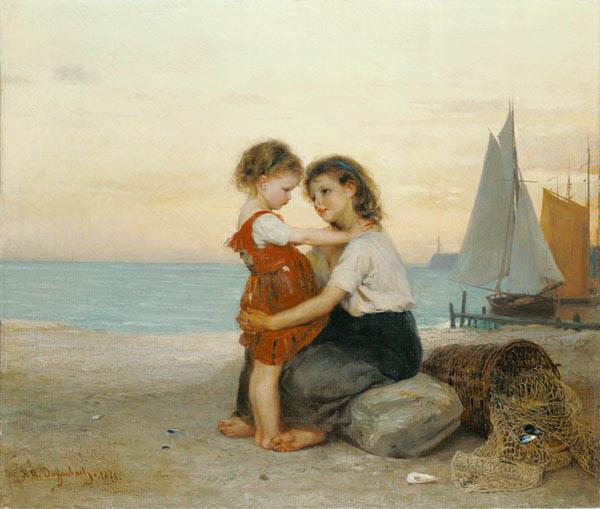 Sisters on the Beach 1871