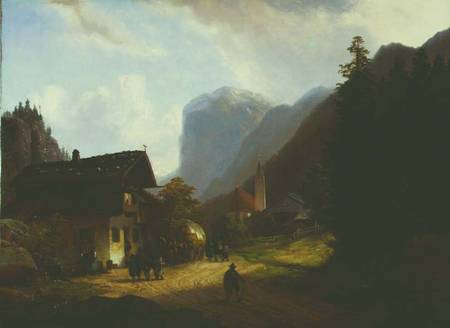 The Mountain Village von Anton Doll