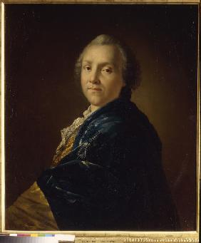 Porträt des Dichters Alexander Sumarokow (1717-1777) 1760