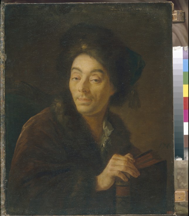 Porträt von Schauspieler Jakow Danilowitsch Schumski (1732-1812) von Anton Pawlowitsch Lossenko