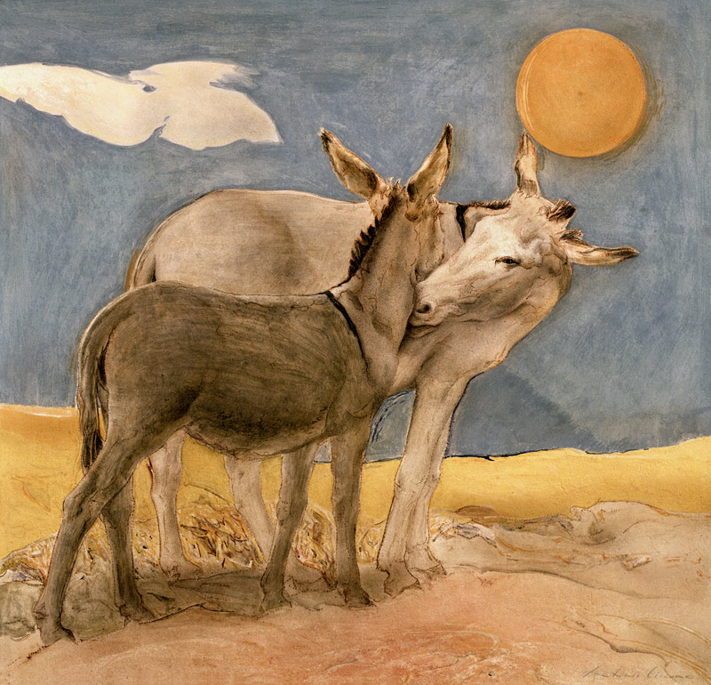 Donkeys, 1989 (fresco)  von Antonio  Ciccone