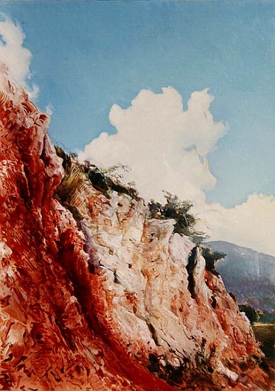 Terra Rossa sul Gargano, 1981 (oil on canvas)  von Antonio  Ciccone