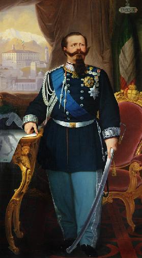 Portrait of Victor Emmanuel II (1820-78) King of Sardinia and Italy 1866