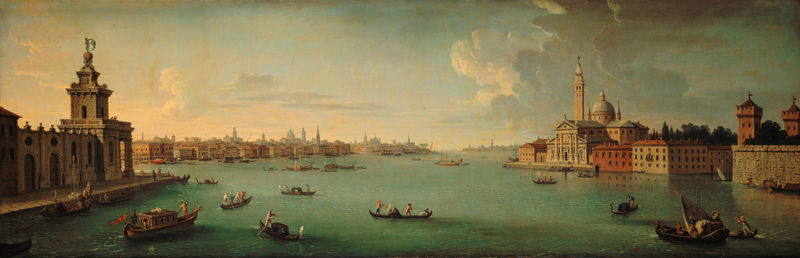 Panorama des Bacino di San Marco, Venedig von Antonio Joli