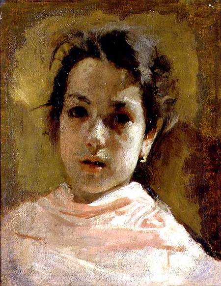 Portrait of a Young Girl von Antonio Mancini