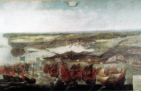 The Siege of La Rochelle in 1628 von Arentsz van der Cabel