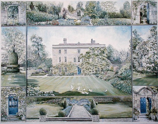 Denton House and Garden (tempera)  von Ariel  Luke