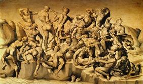 The Battle of Cascina, or The Bathers, after Michelangelo (1475-1564) 1542