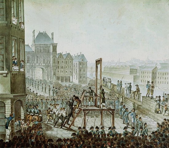 The Execution of Georges Cadoudal (1771-1804) and his Accomplices, Place de Greve, 25th June 1804 von Armand de Polignac