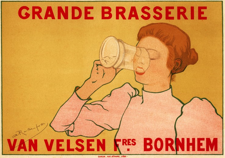 Grande Brasserie Van Velsen (Werbeplakat) von Armand Rassenfosse