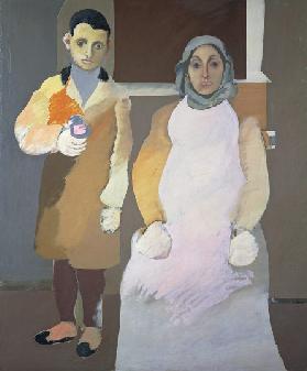 Der Künstler und seine Mutter,  von Arshile Gorky (1904-1948)