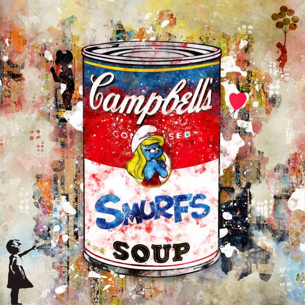 Campbell\\\'s Smurfs von Benny Arte