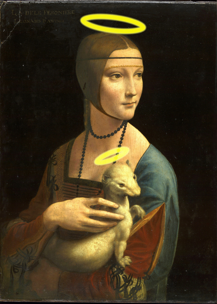Dame mit Heiligenschein von Artelele