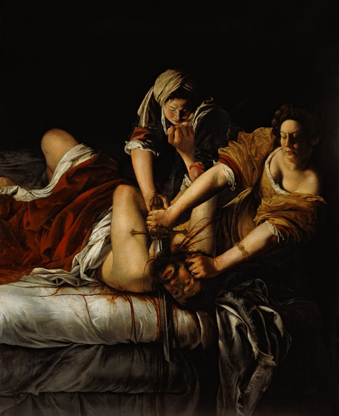 Judith enthauptet Holoferns von Artemisia Gentileschi