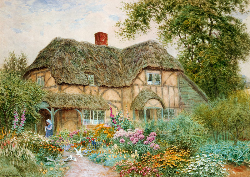 A Surrey Cottage von Arthur Claude Strachan