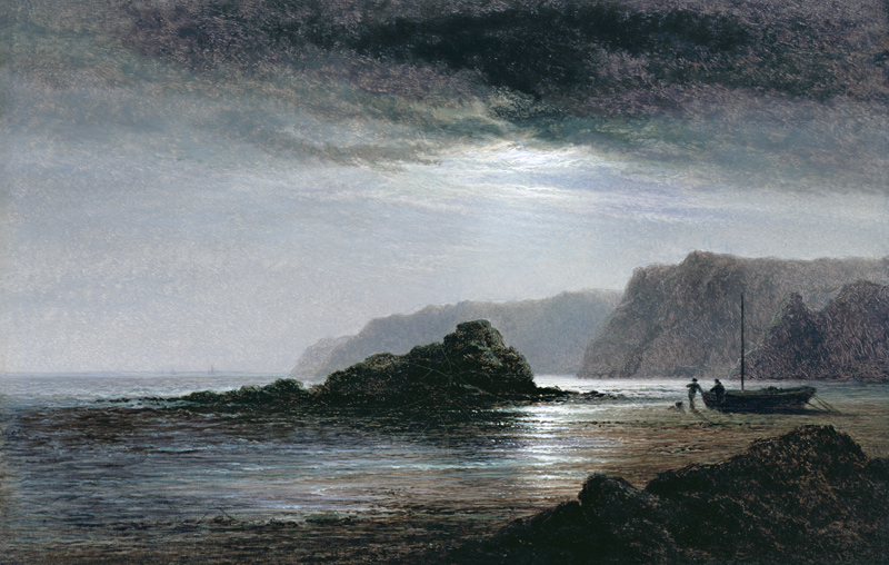 Coastal Landscape by Moonlight von Arthur Gilbert